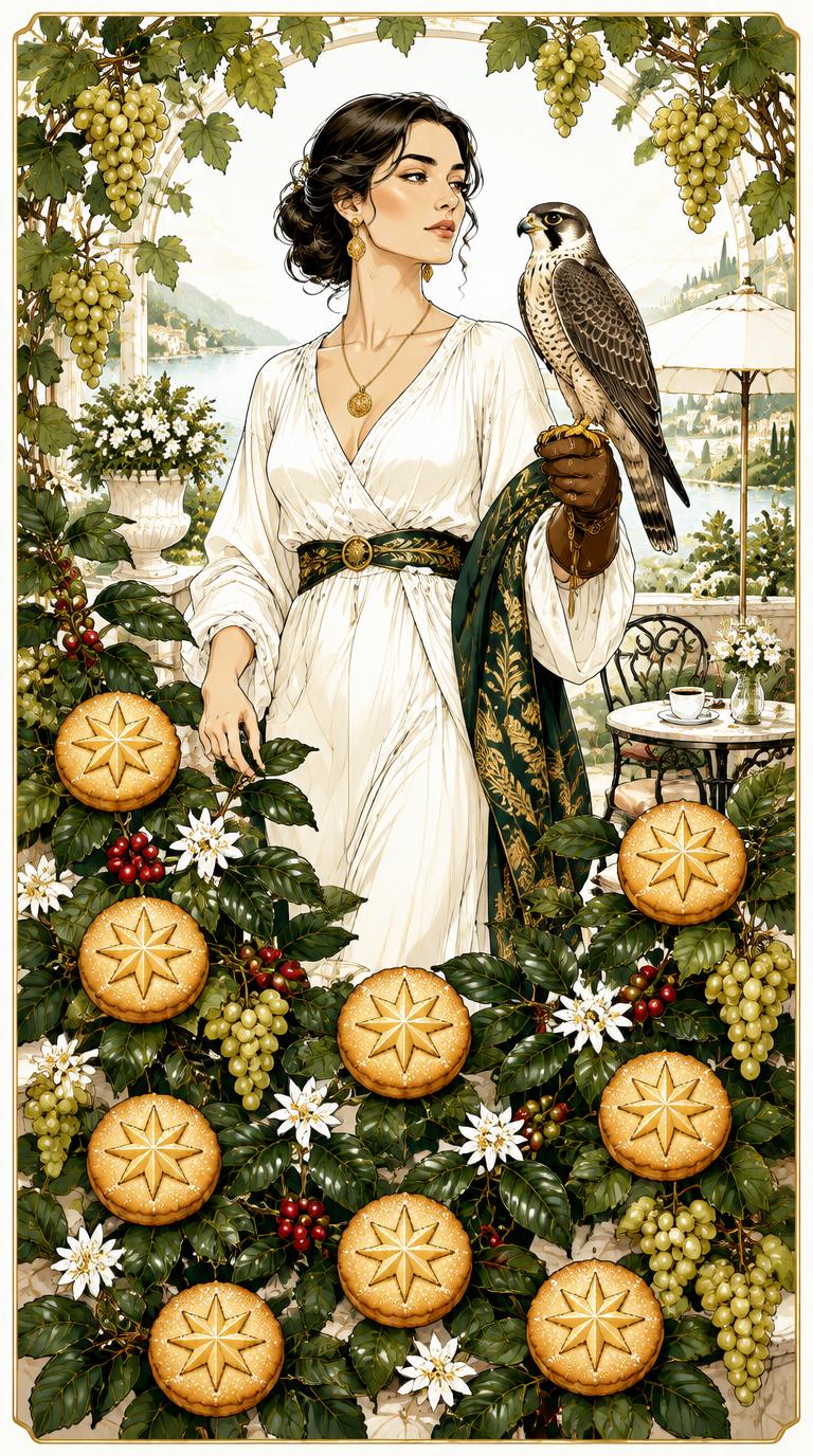 Nine of Cookies tarot card