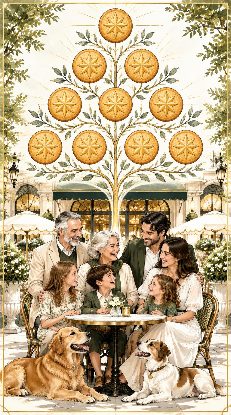 Ten of Cookies tarot card