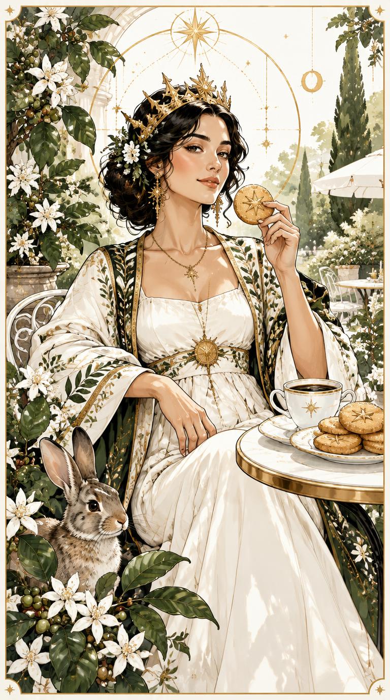 Queen of Cookies tarot card