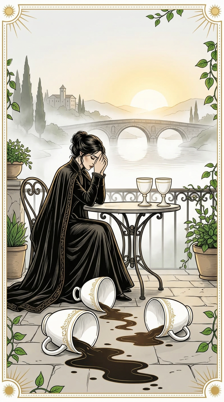 Five of Cups tarot card