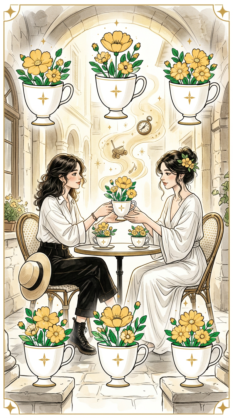 Six of Cups tarot card