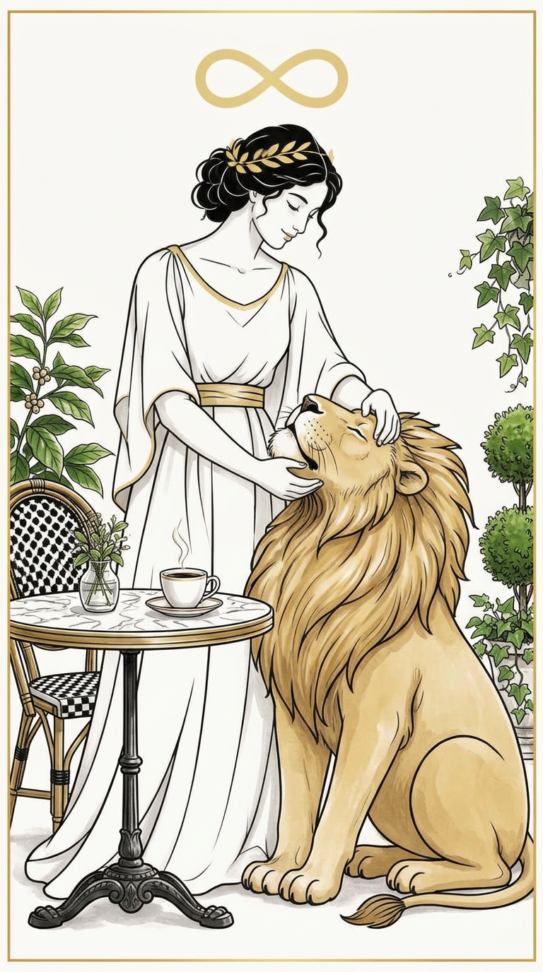 Strength tarot card