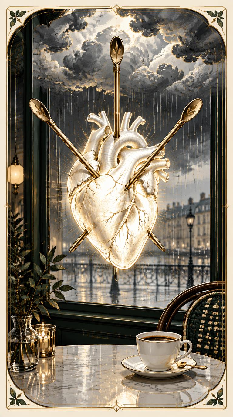 Three of Stirrers tarot card