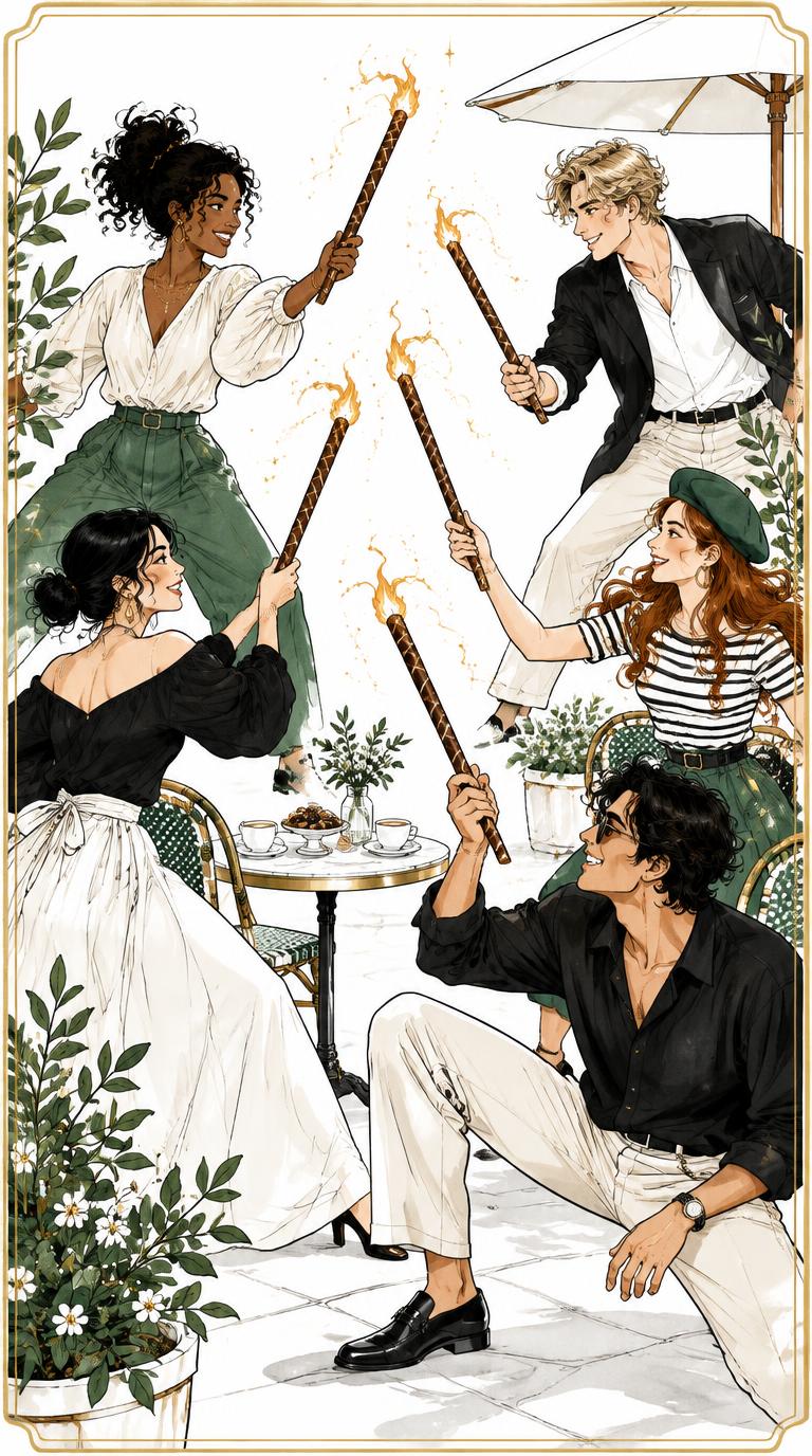 Five of Wafers tarot card