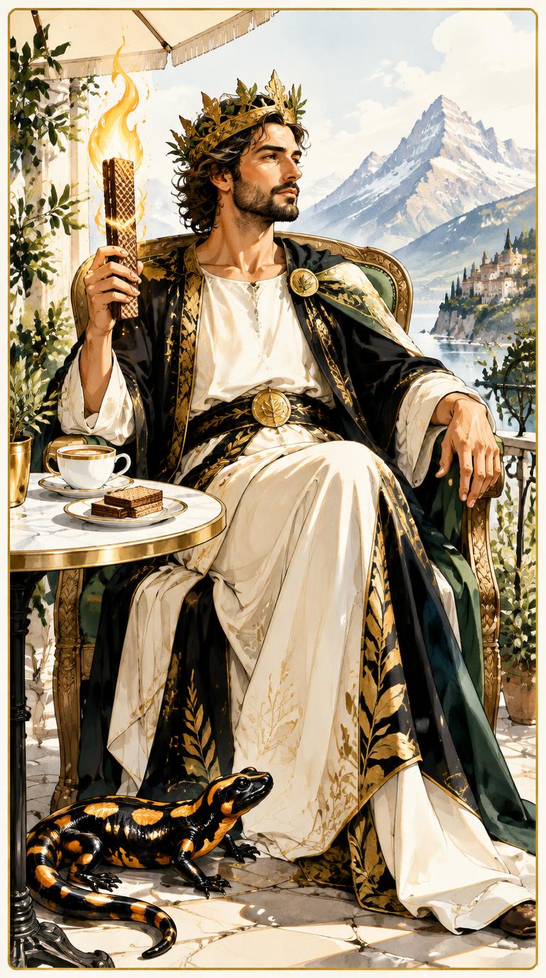 King of Wafers tarot card